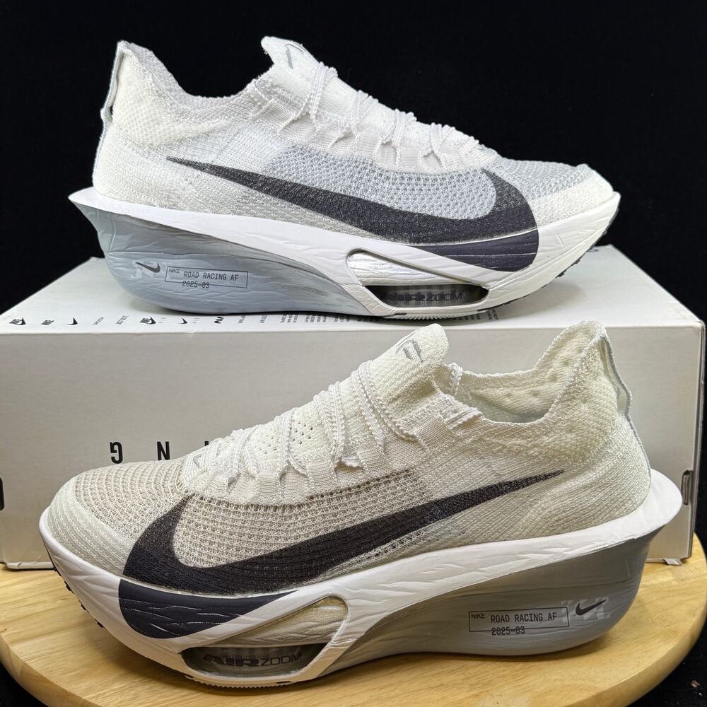 Nike Air Zoom Alphafly Next% 3 Men's 8 White Gridiron Pure Platinum FD8311-101
